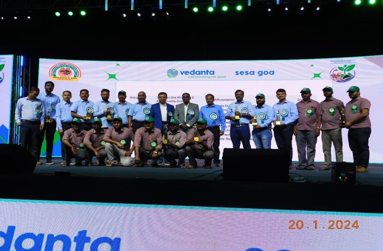 Overall Second Prize in Mines & Environment Mineral Conservation Week for the year 2023 - 2024 Organised by Mines Environment Mineral Conservation Week Association Karnataka Under the Aegis of Indian Bureau of Mines