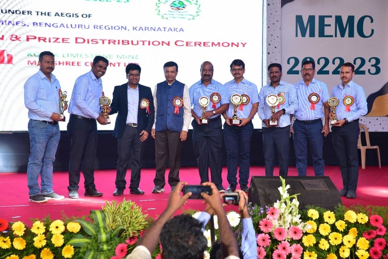 Overall Second Prize in Mines & Environment Mineral Conservation Week for the year 2022 - 2023 Organised by Mines Environment Mineral Conservation Week Association Karnataka Under the Aegis of Indian Bureau of Mines