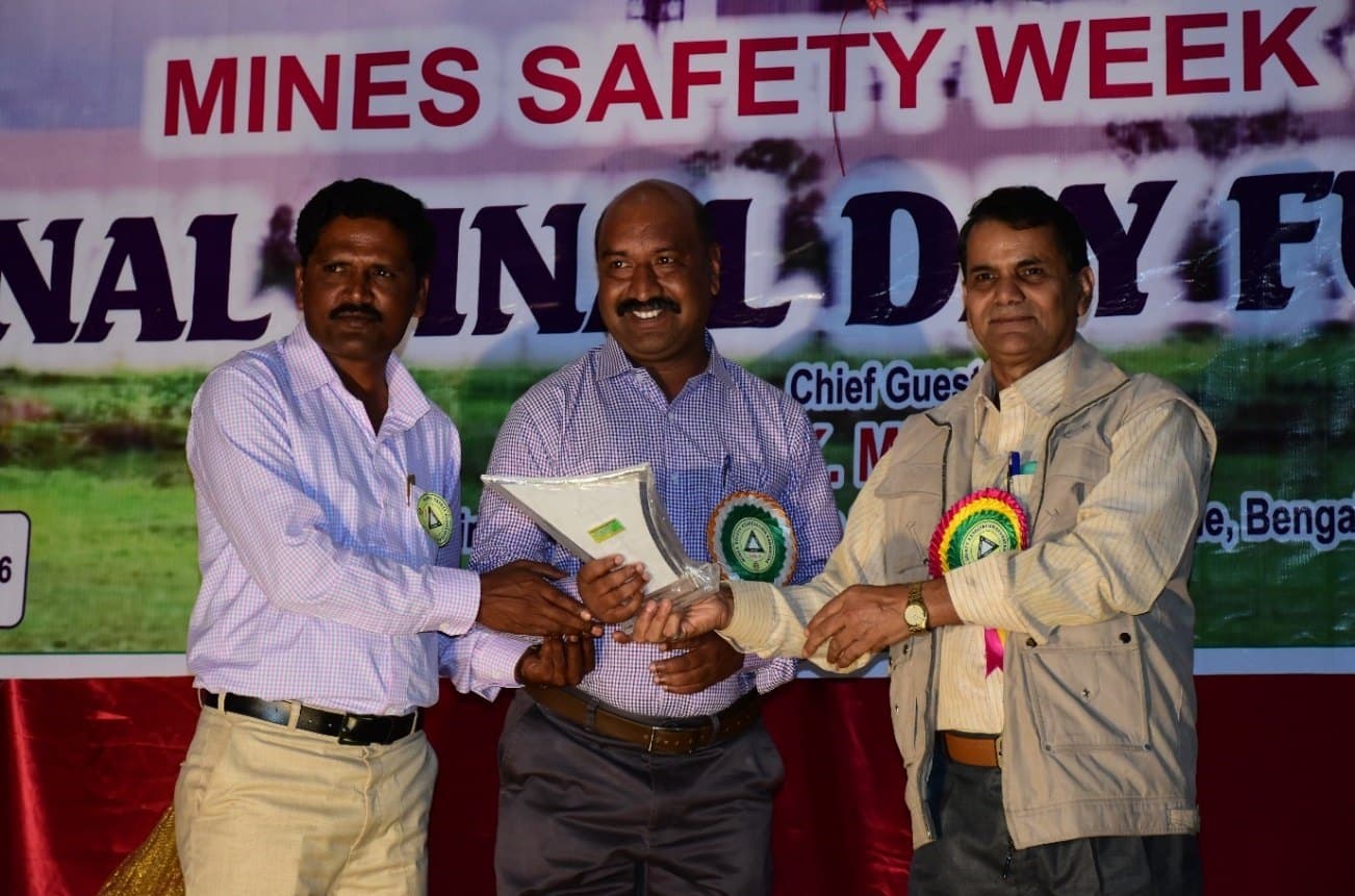 Overall First Prize in Mines Safety Observance Week for the year 2016-17 Organized By Mines Safety Association of Karnataka Zone - 3 Under the Aegis of Directorate General of Mines Safety Bangalore Region.