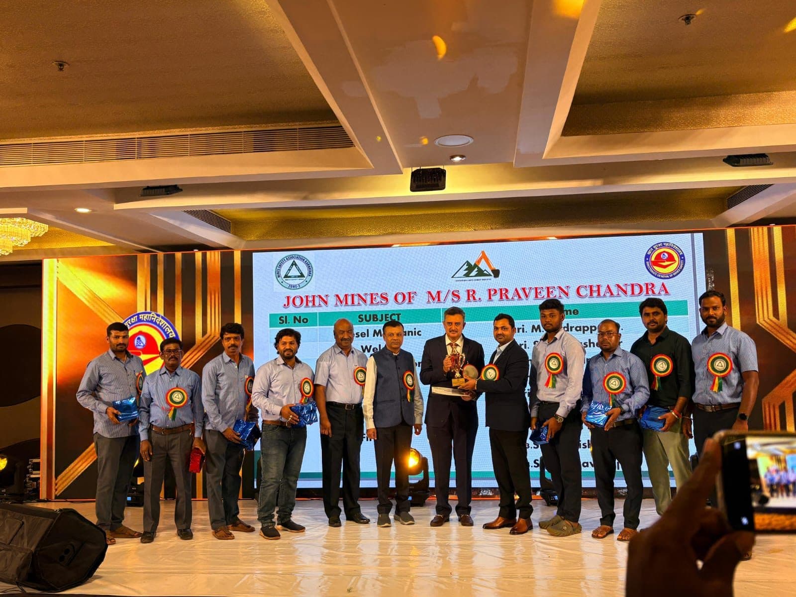 Zonal Level Mines Safety Week 2025-26 - Overall First Prize, John Mine of M/s R. Praveen Chandra