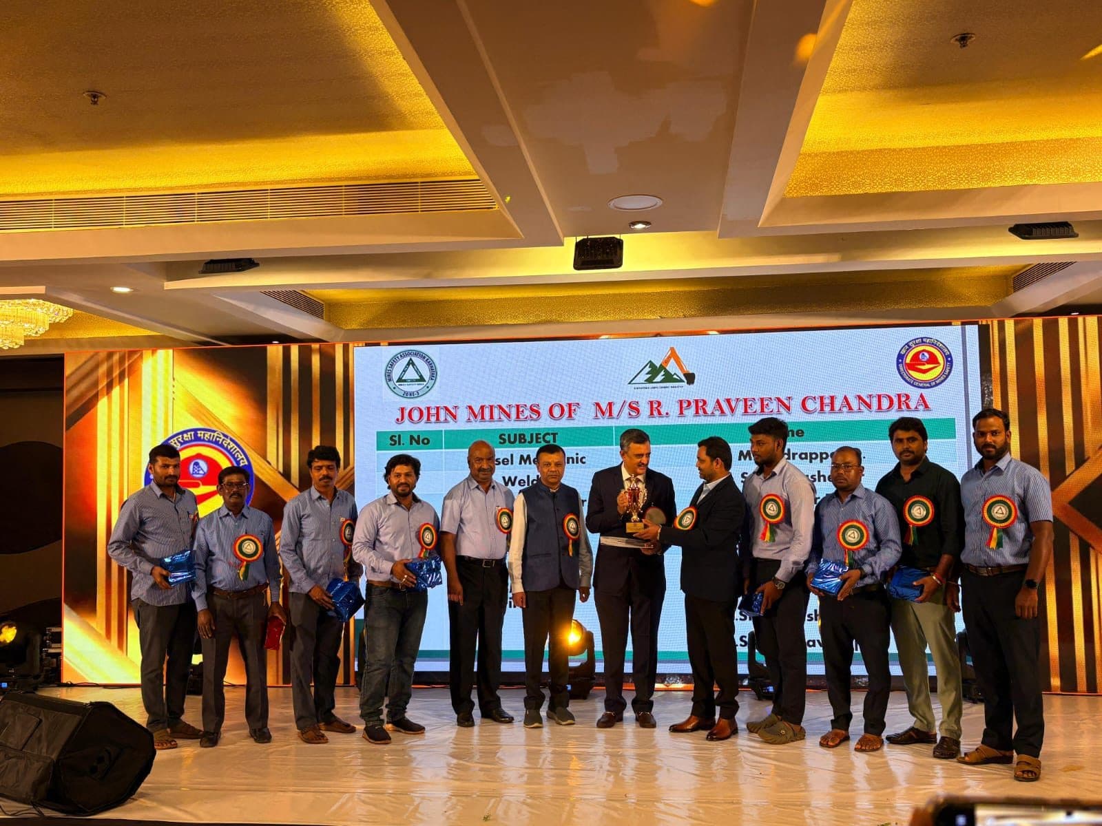 Zonal Level Mines Safety Week 2025-26 - Overall First Prize, John Mine of M/s R. Praveen Chandra