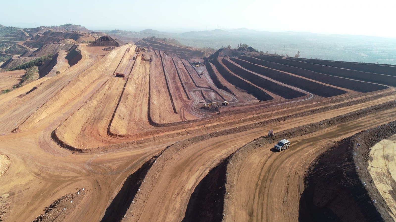 Birds eye view of John Iron Ore Mine