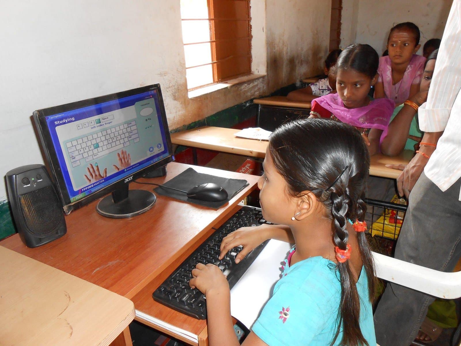 Computer education programme at a government school, DMK Pura